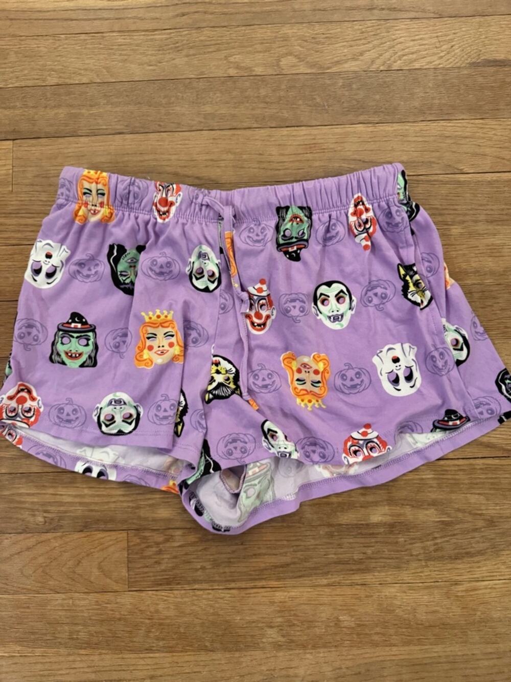 Way To Celebrate Women's Purple Halloween Monster Shorts - Size S (4-6)
 b26